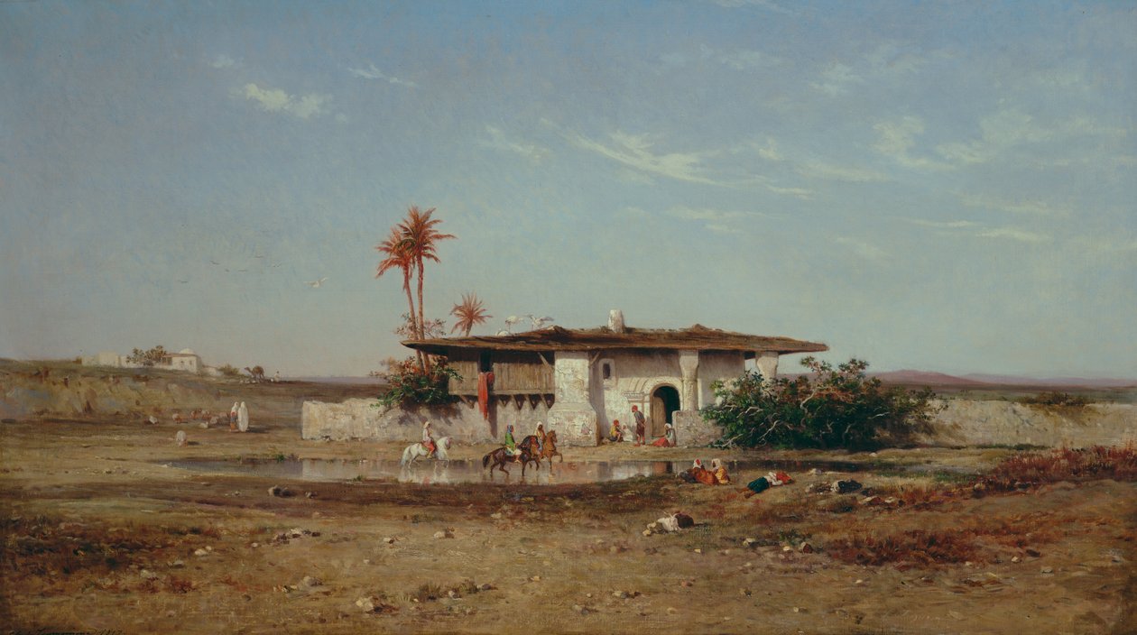 Krajobraz Afryki Północnej, 1857 autorstwa Charles Émile de Tournemine