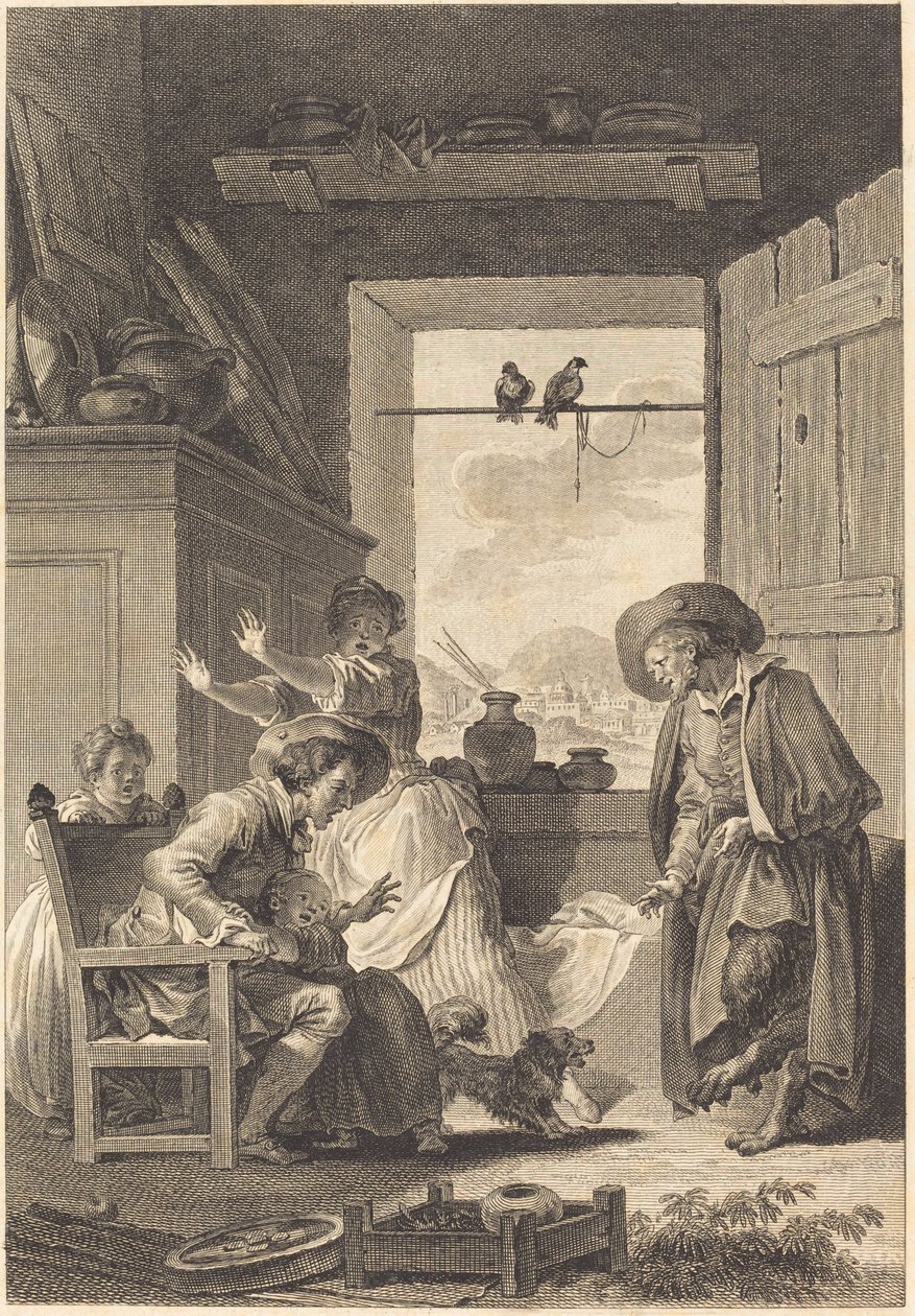 Belphegor autorstwa Charles Emmanuel Patas and Antoine Jean Duclos after Jean Honoré Fragonard