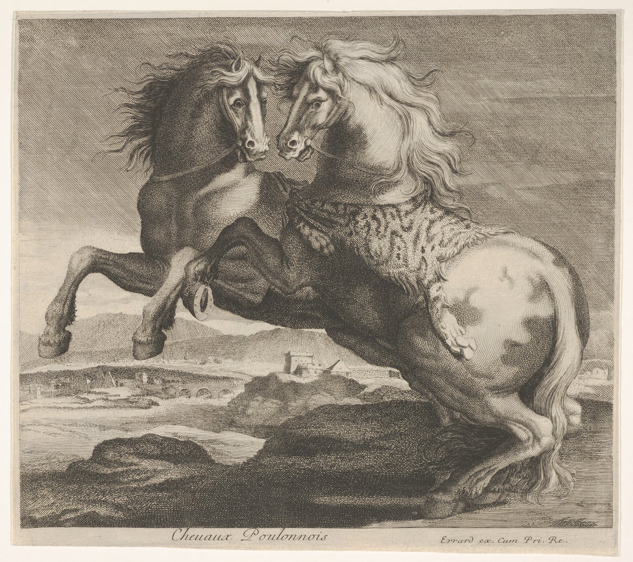 Chevax Poulonnous. autorstwa Charles Errard le fils