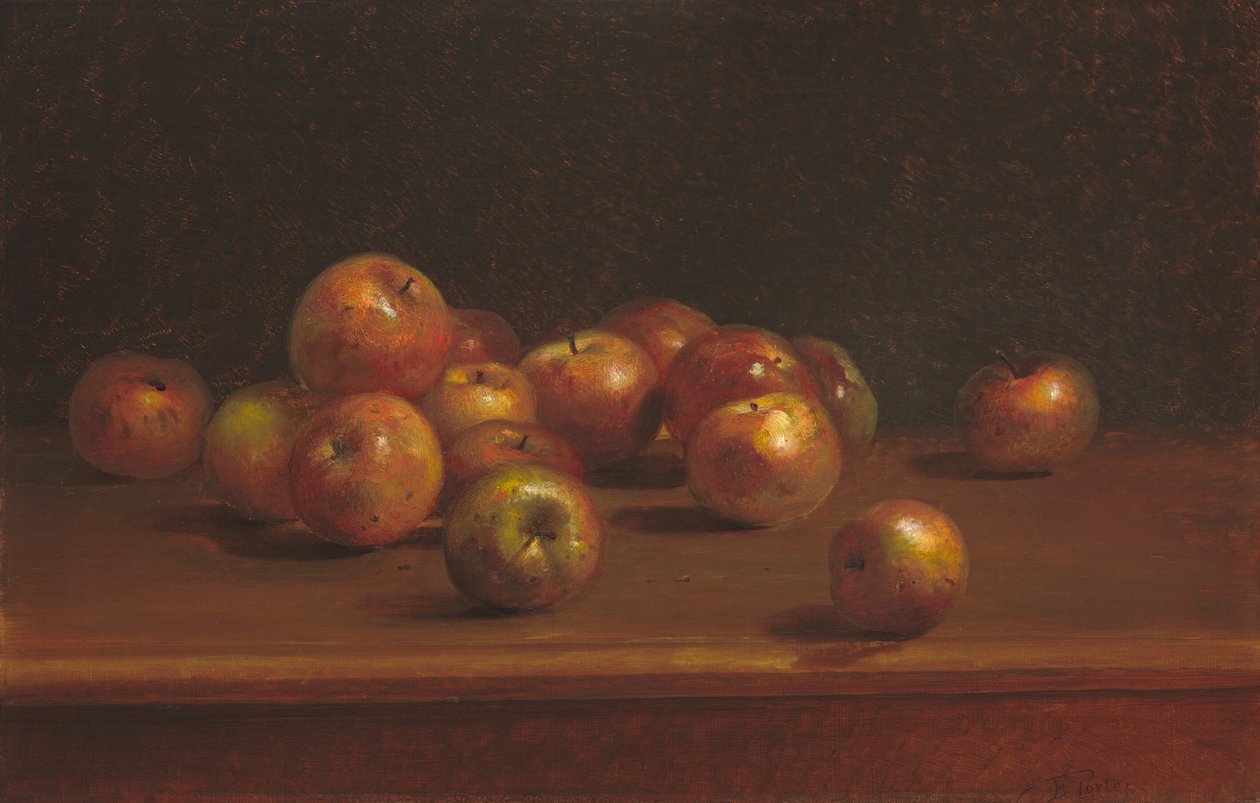 Martwa natura z jabłkami autorstwa Charles Ethan Porter
