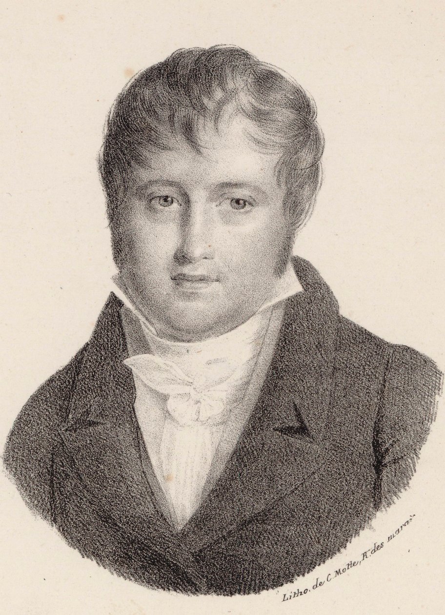 Portret kompozytora Nicolò Isouarda 1775-1818. autorstwa Charles Etienne Pierre Motte