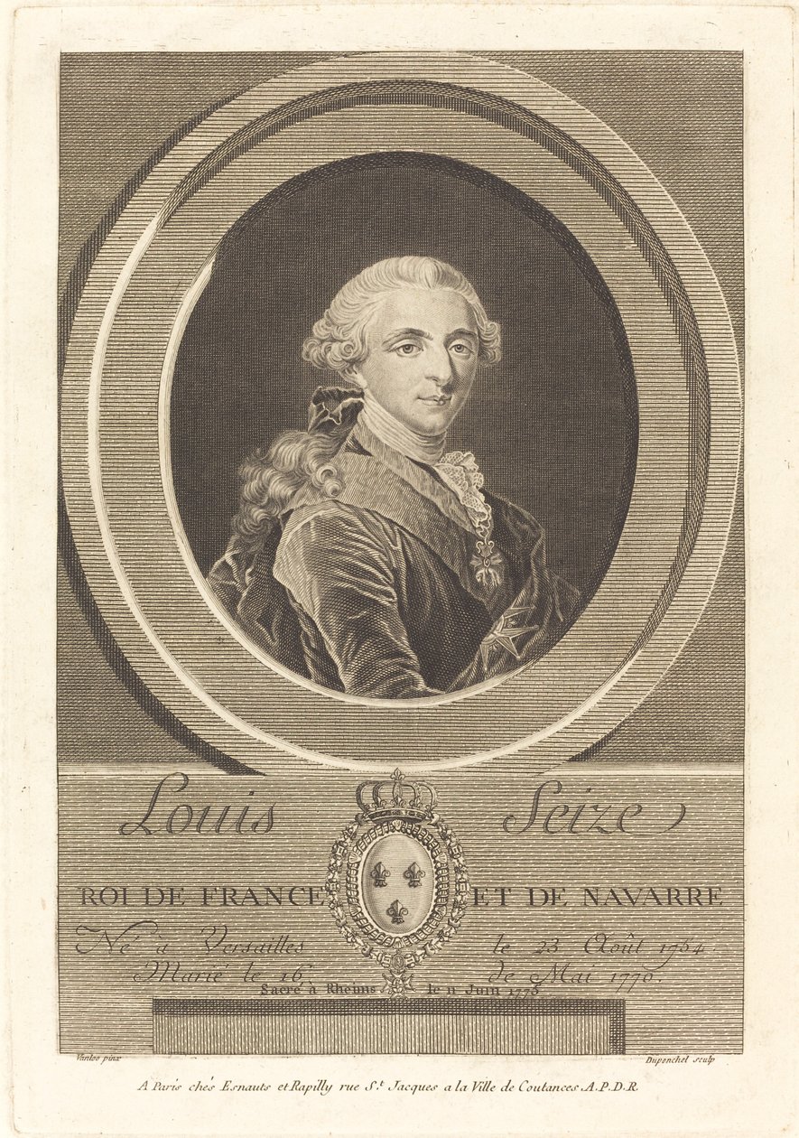 Ludwik XVI, król Francji autorstwa Charles Eugene Duponchel