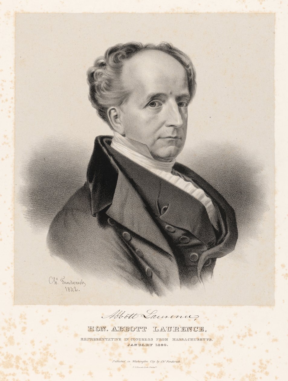 Abbott Lawrence autorstwa Charles Fenderich