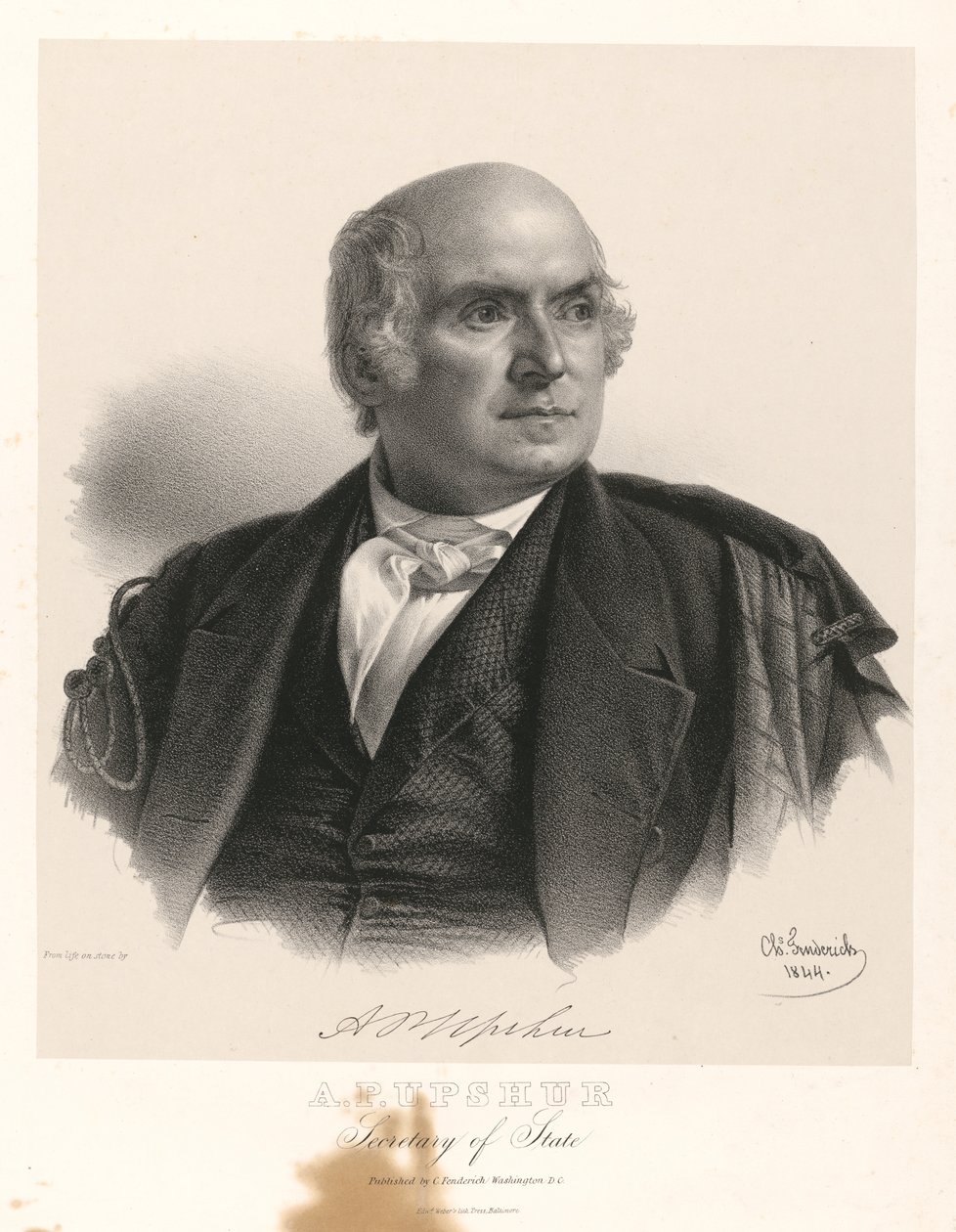 Abel Parker Upshur autorstwa Charles Fenderich