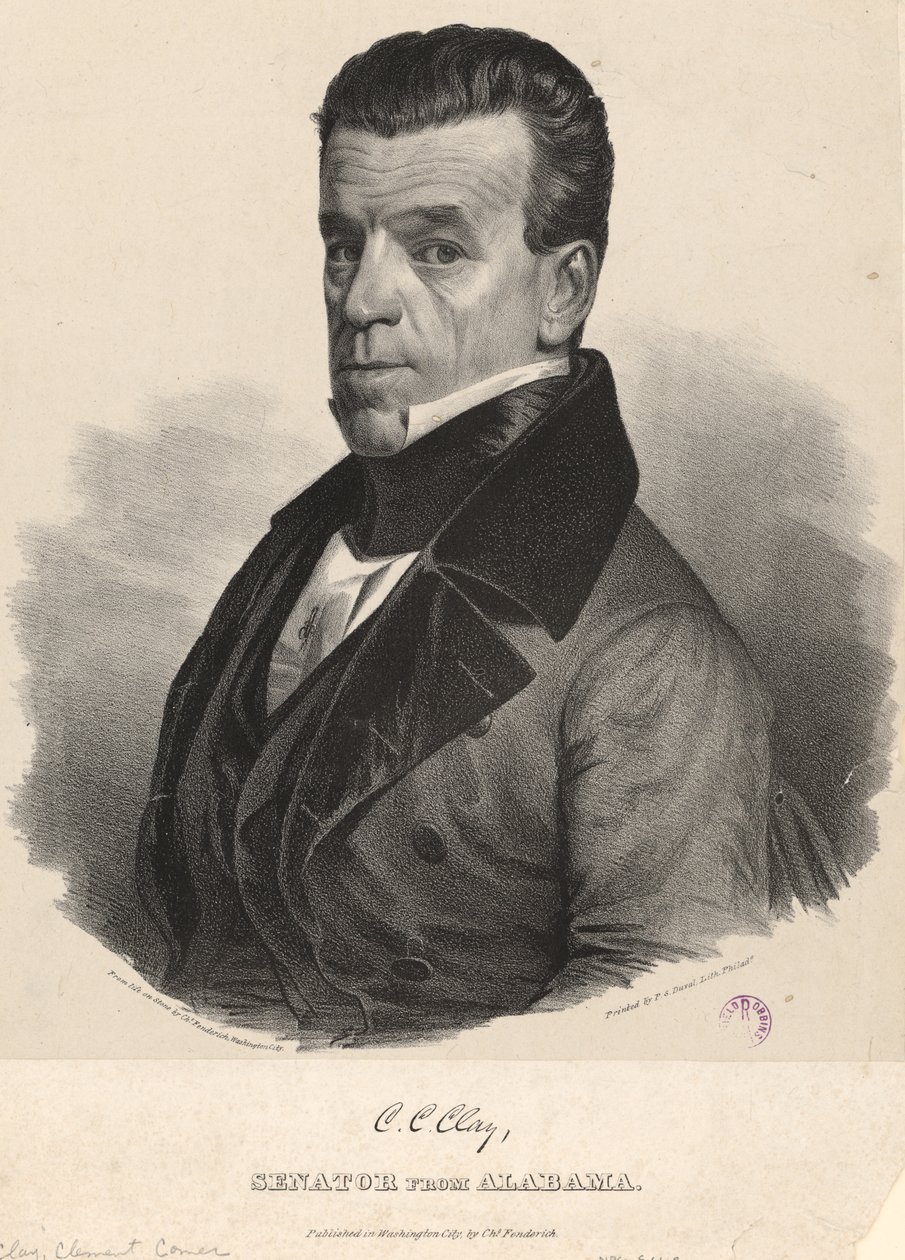 Clement Comer Clay autorstwa Charles Fenderich