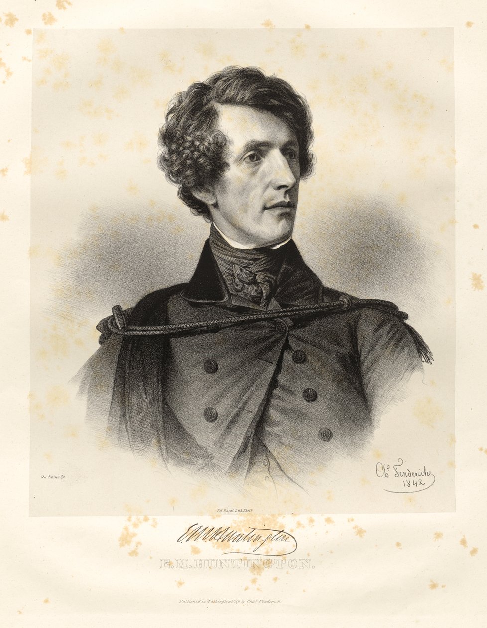 Elisha Mills Huntington autorstwa Charles Fenderich