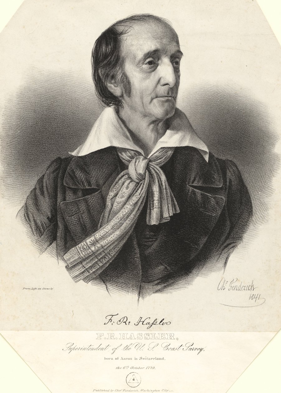 Ferdinand Rudolph Hassler autorstwa Charles Fenderich