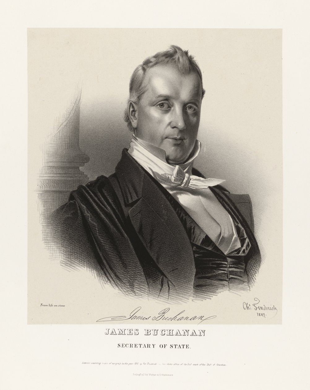 James Buchanan autorstwa Charles Fenderich
