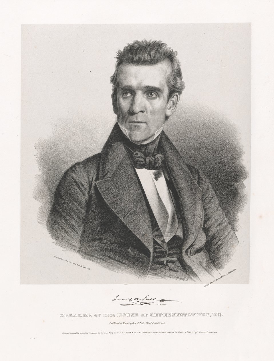 James K. Polk autorstwa Charles Fenderich