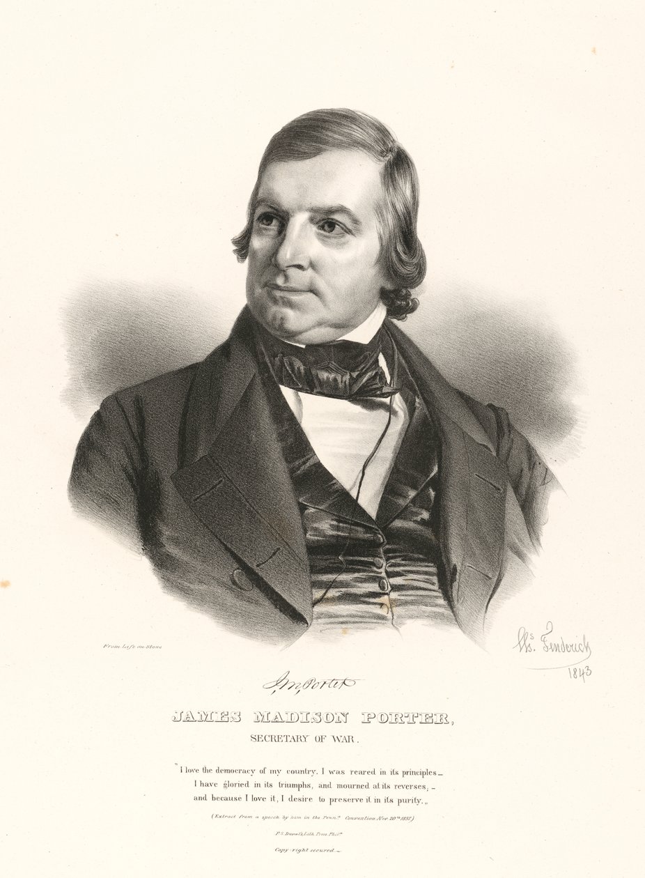 James Madison Porter autorstwa Charles Fenderich