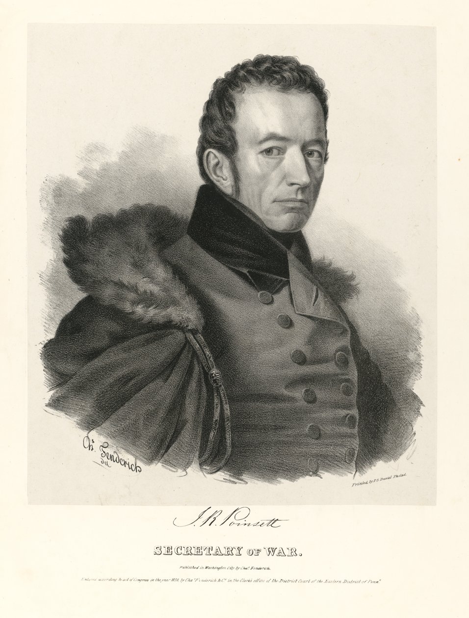 Joel Roberts Poinsett autorstwa Charles Fenderich