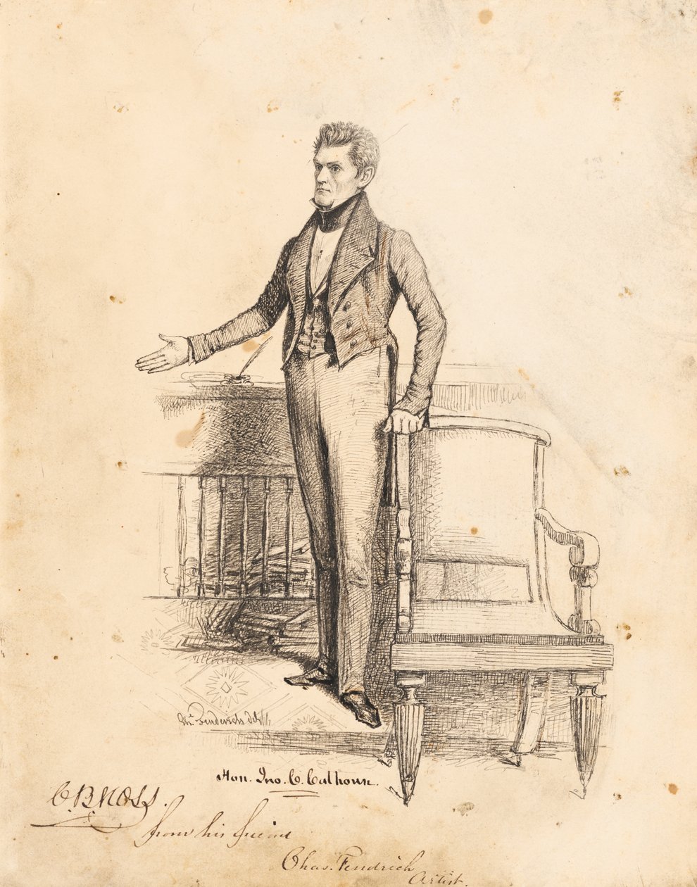 John C. Calhoun autorstwa Charles Fenderich