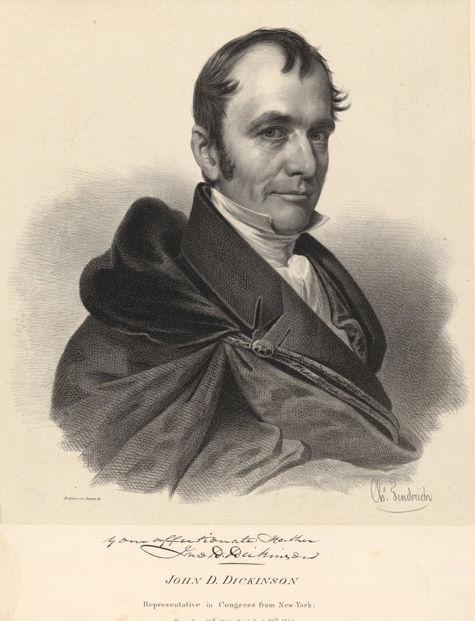 John Dean Dickinson autorstwa Charles Fenderich
