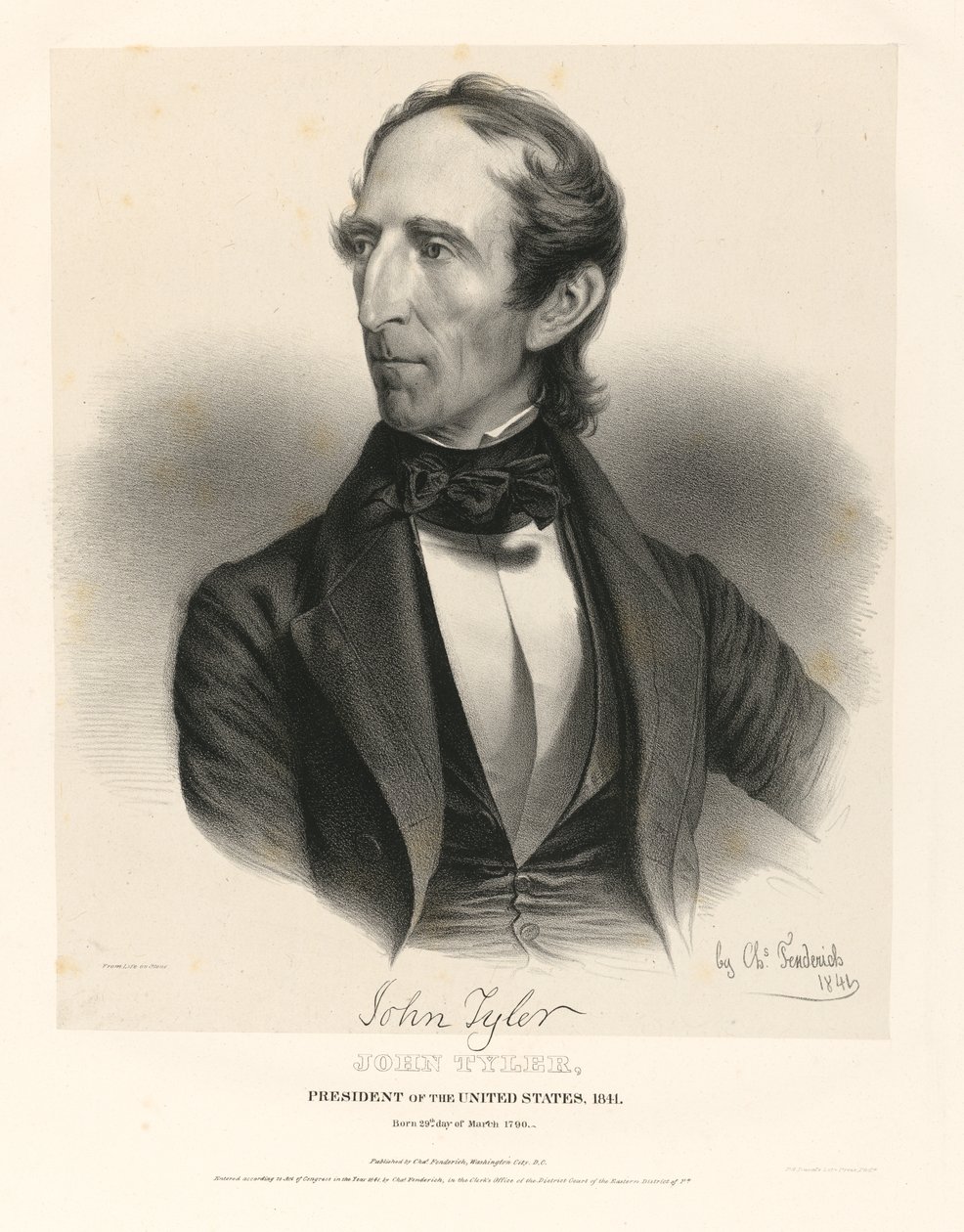 John Tyler autorstwa Charles Fenderich