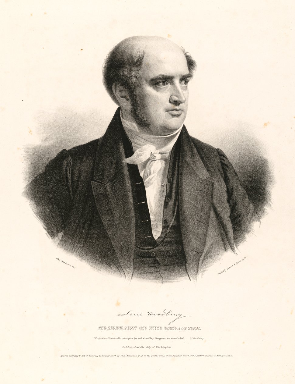 Levi Woodbury autorstwa Charles Fenderich