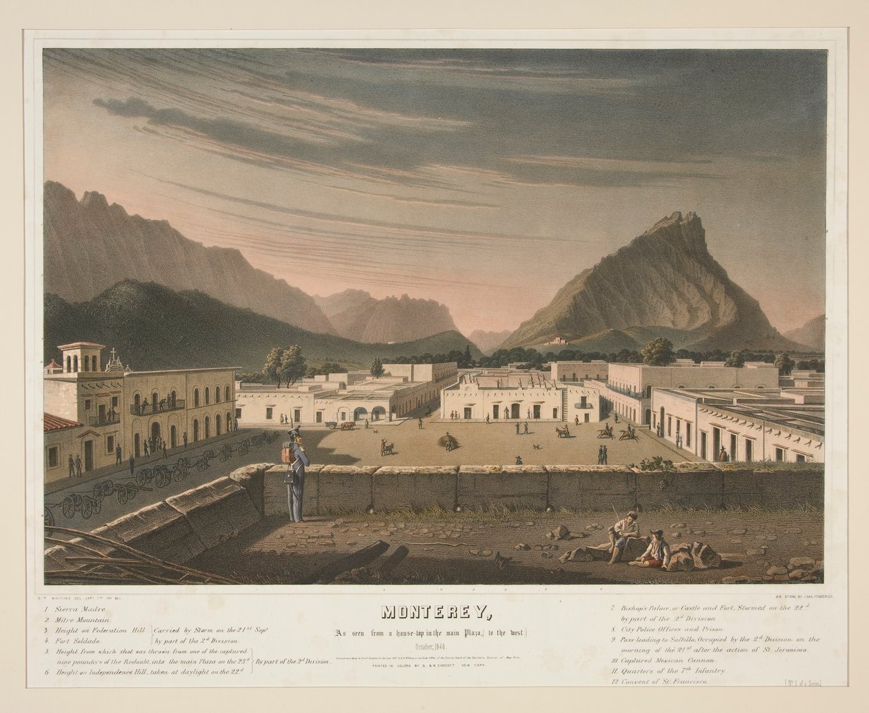 Monterey (widok z dachu na placu) autorstwa Charles Fenderich
