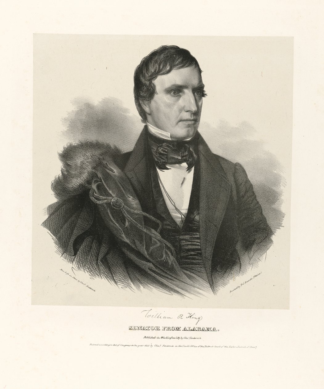 William Rufus Devane King autorstwa Charles Fenderich