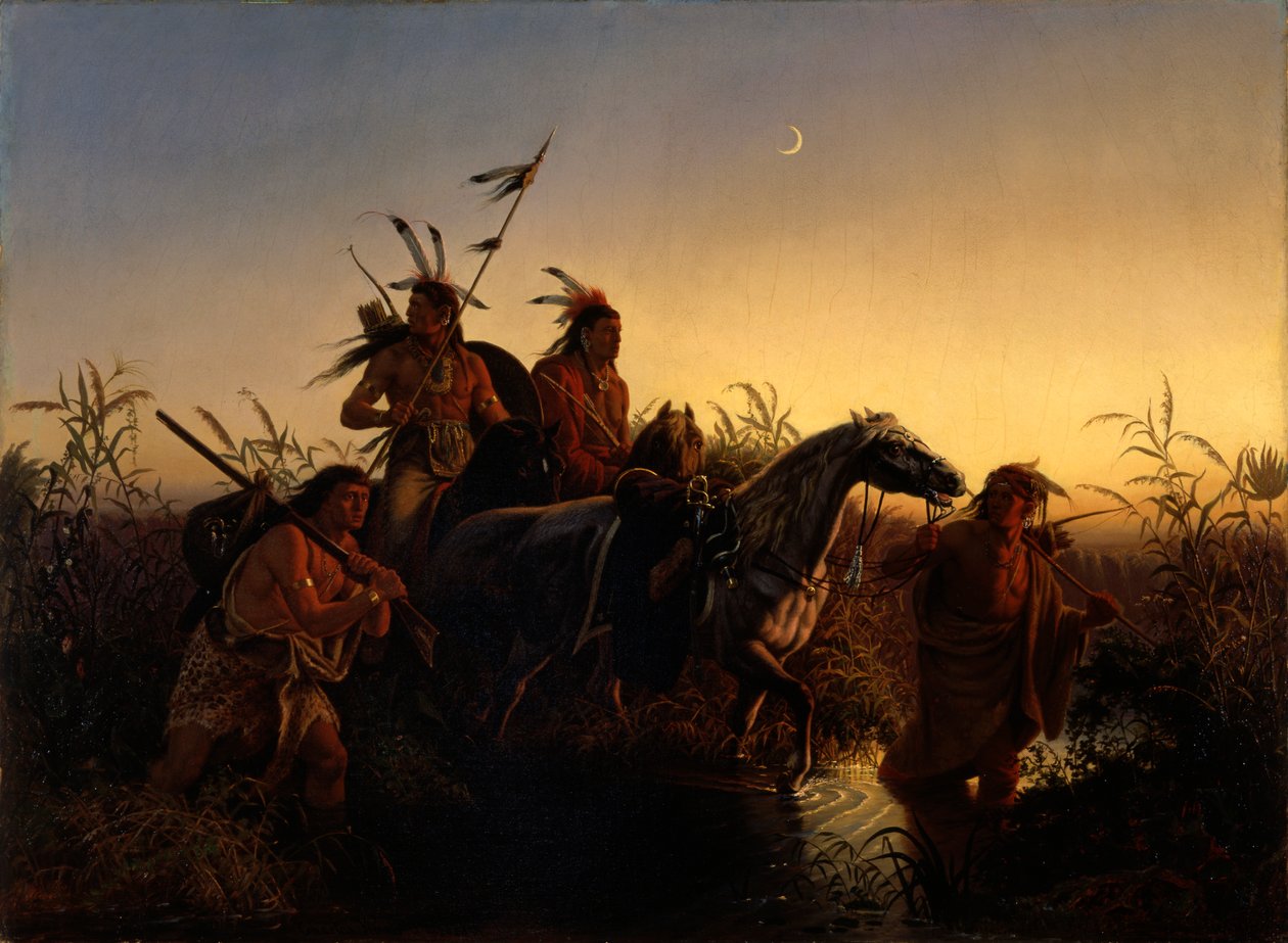 Uwięziona ładowarka autorstwa Charles Ferdinand Wimar