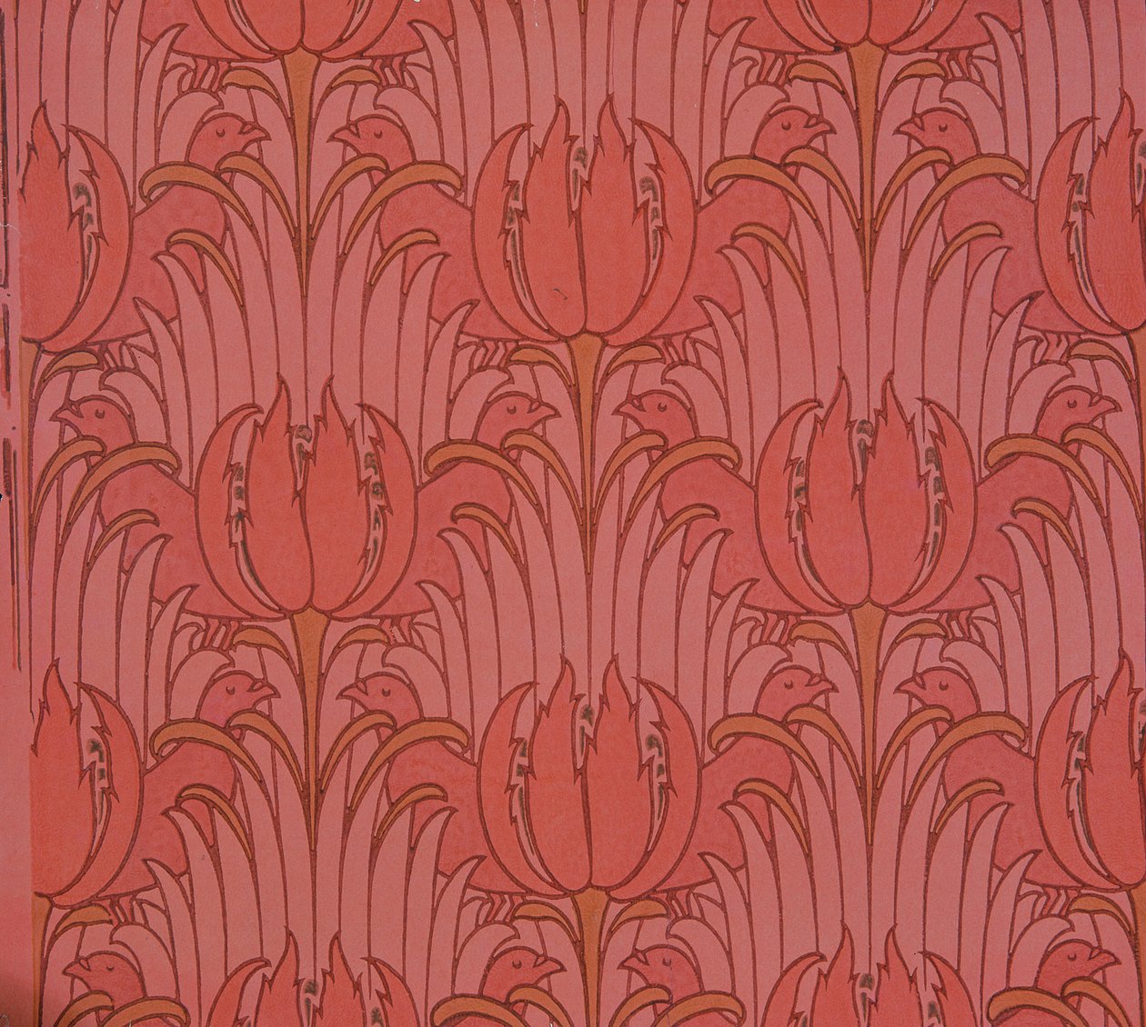 Tapeta zaprojektowana przez Voysey, wiktoriańska autorstwa Charles Francis Annesley Voysey