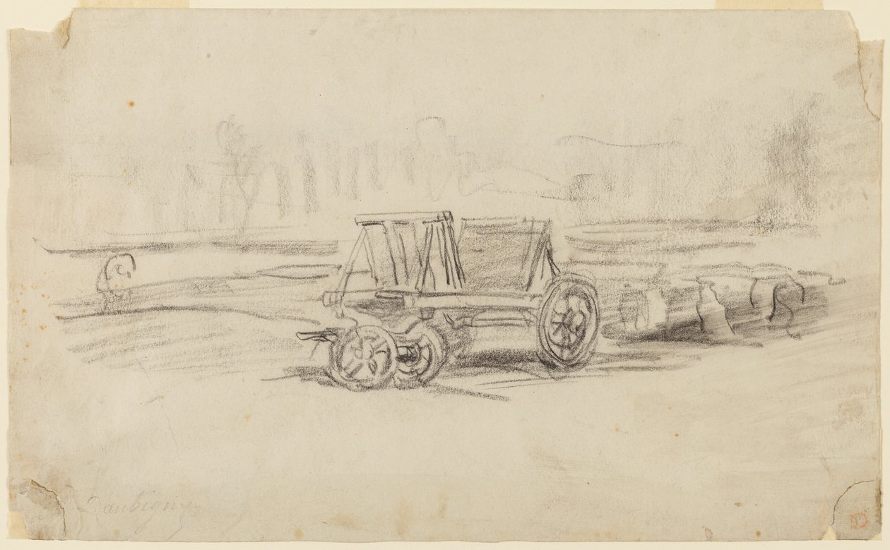 Wagon rolniczy autorstwa Charles Francois Daubigny