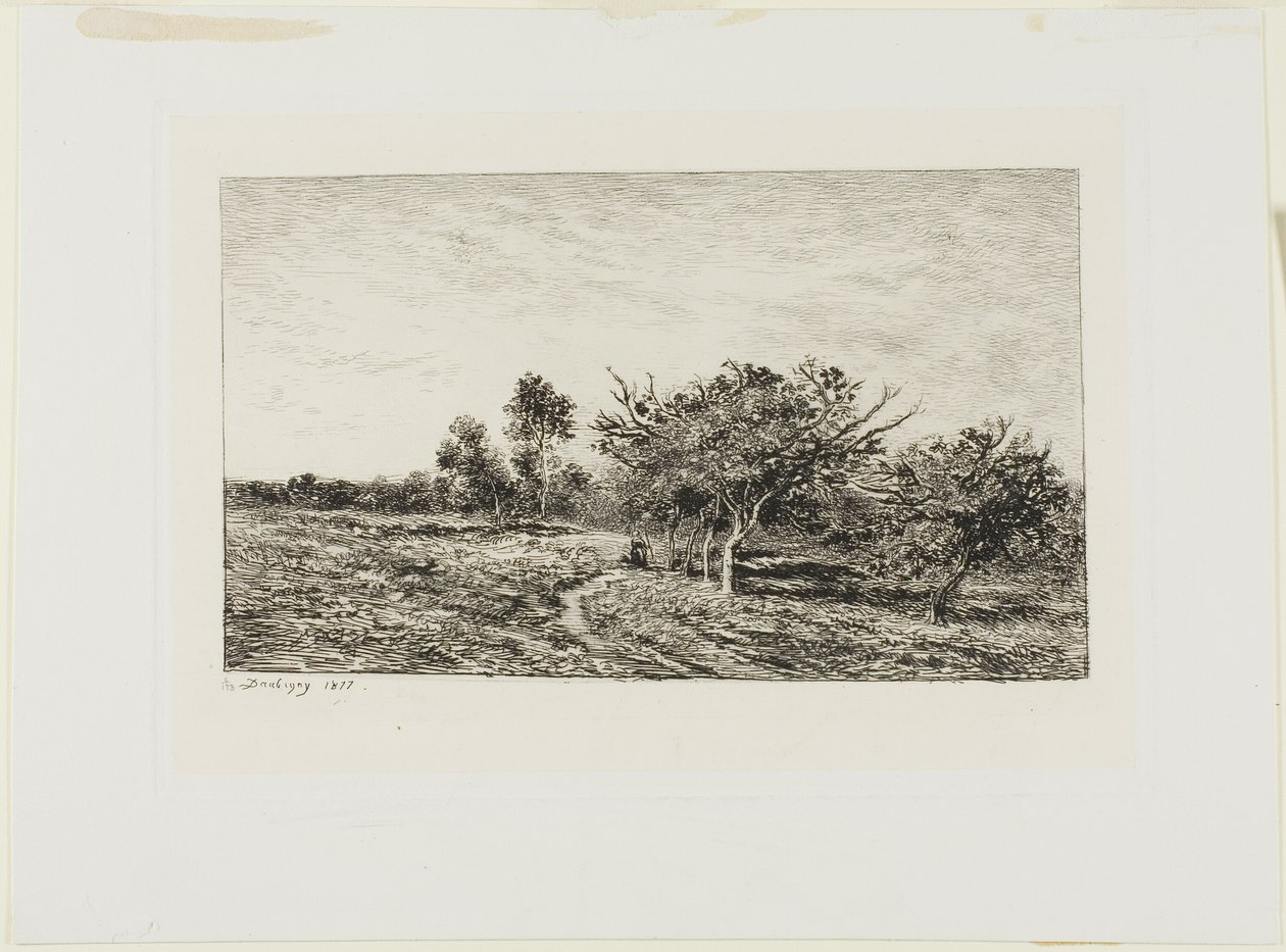 Jabłonie w Auvers autorstwa Charles Francois Daubigny