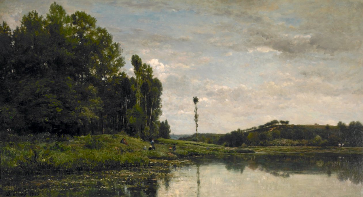 Brzegi rzeki Oise autorstwa Charles Francois Daubigny