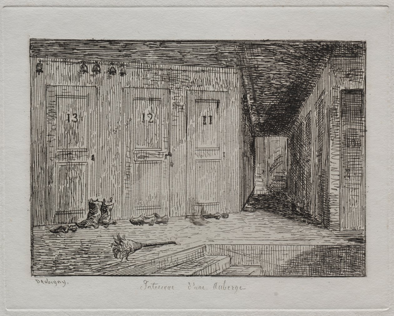 Wnętrze karczmy autorstwa Charles Francois Daubigny