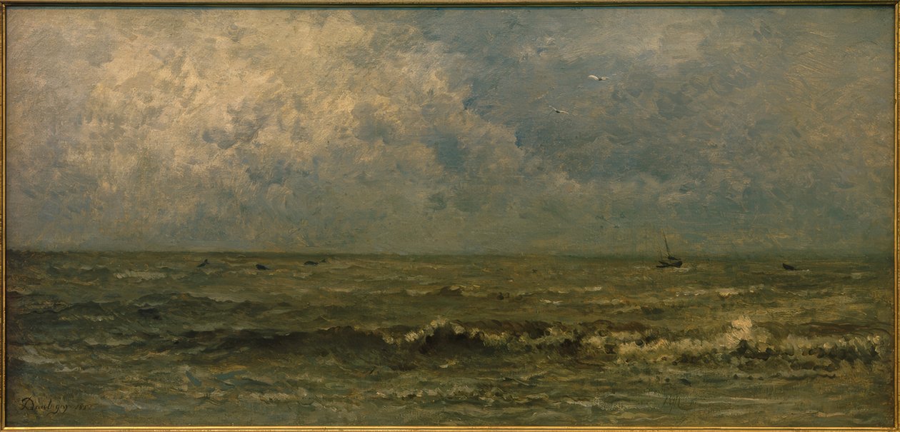 Morze, szara pogoda autorstwa Charles Francois Daubigny
