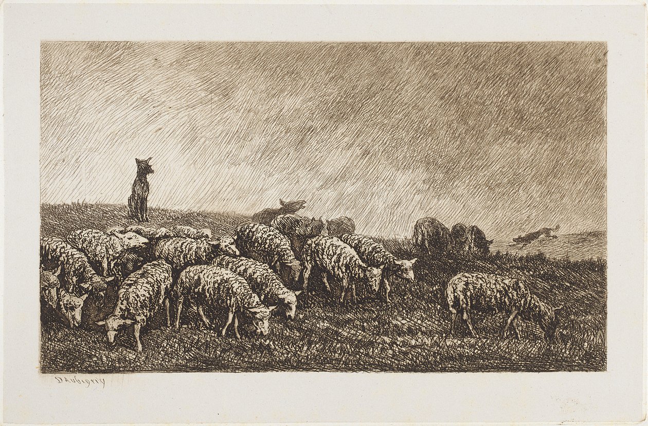 Straż Psa autorstwa Charles Francois Daubigny