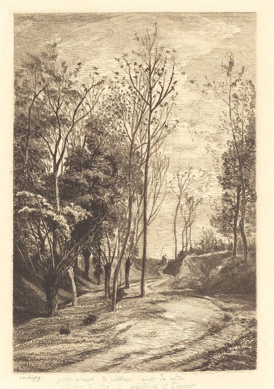 Małe ptaszki autorstwa Charles Francois Daubigny