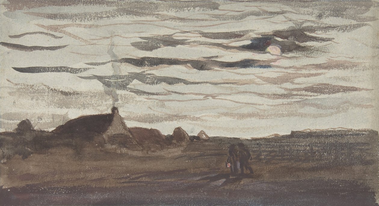 Światło księżyca, ok. godz. 1860. autorstwa Charles Francois Daubigny