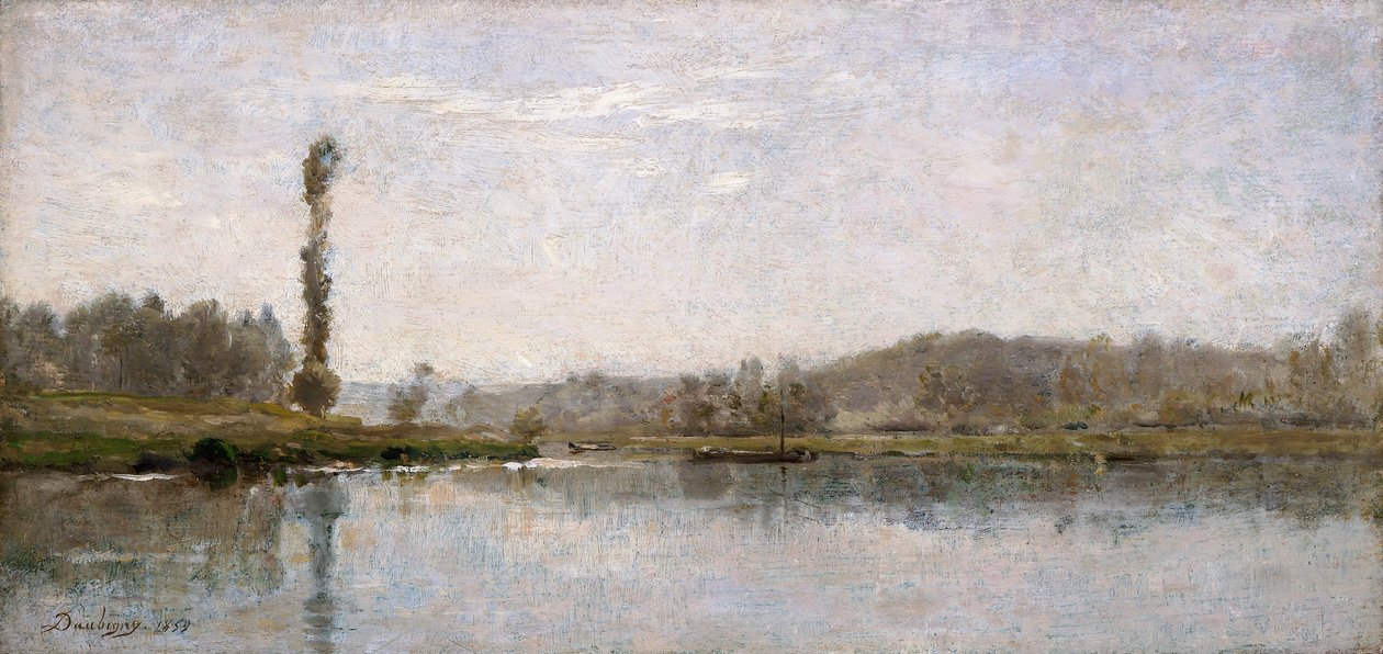 „Poranek nad Oise, Auvers”, 1837-1878 autorstwa Charles Francois Daubigny