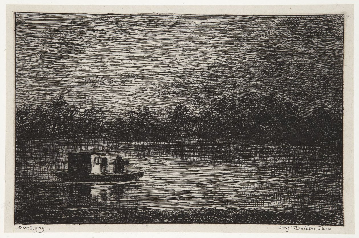 Nocna podróż autorstwa Charles Francois Daubigny