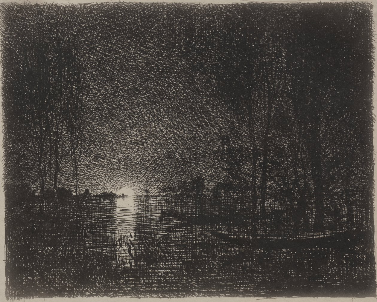 Nocny autorstwa Charles Francois Daubigny