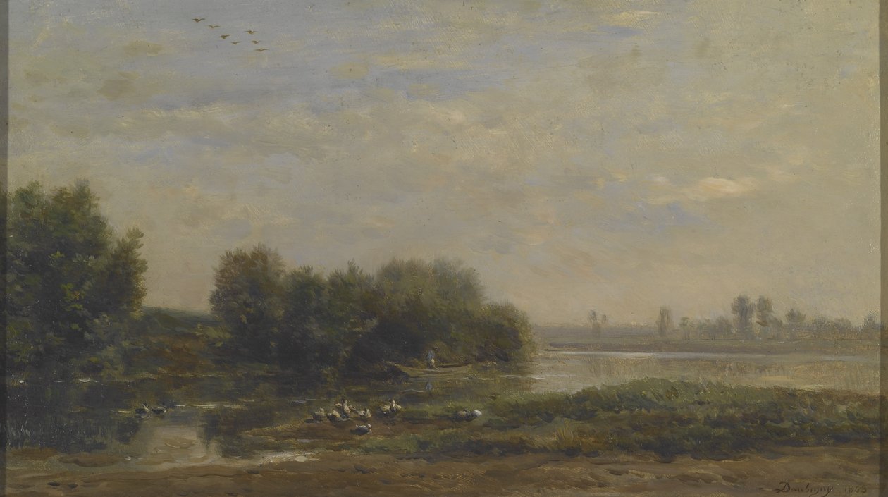 Na Oise autorstwa Charles Francois Daubigny