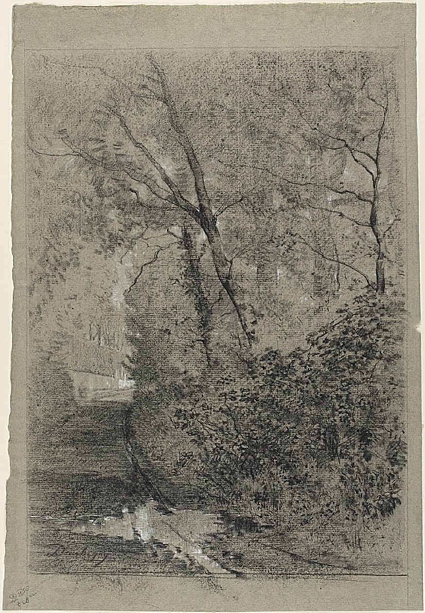 Ścieżka w lesie autorstwa Charles Francois Daubigny