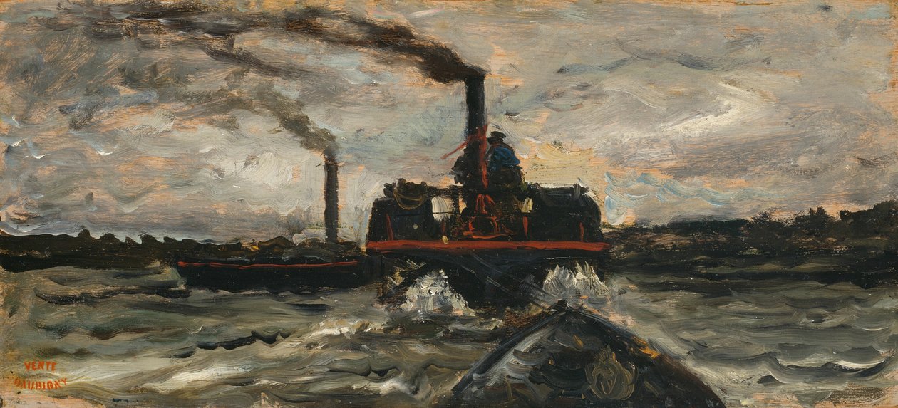 Łódź rzeczna autorstwa Charles Francois Daubigny