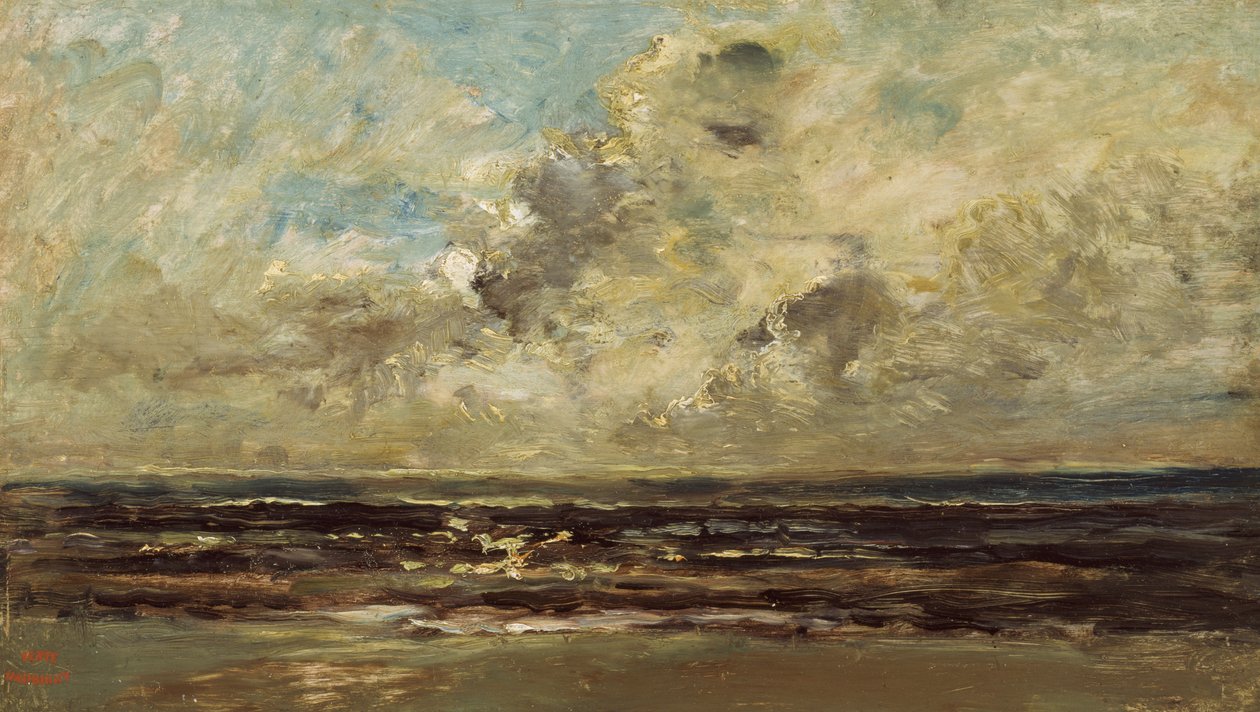 Pejzaż morski w Villerville autorstwa Charles Francois Daubigny
