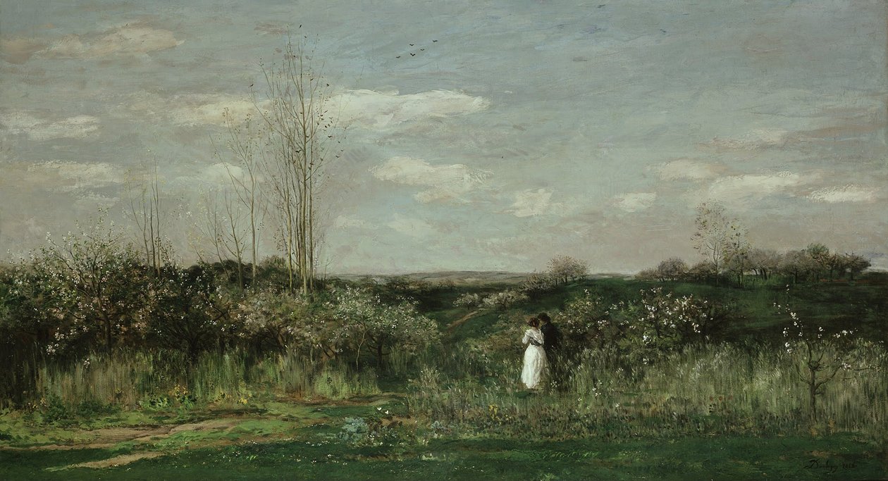 Wiosenny krajobraz, 1862 autorstwa Charles Francois Daubigny