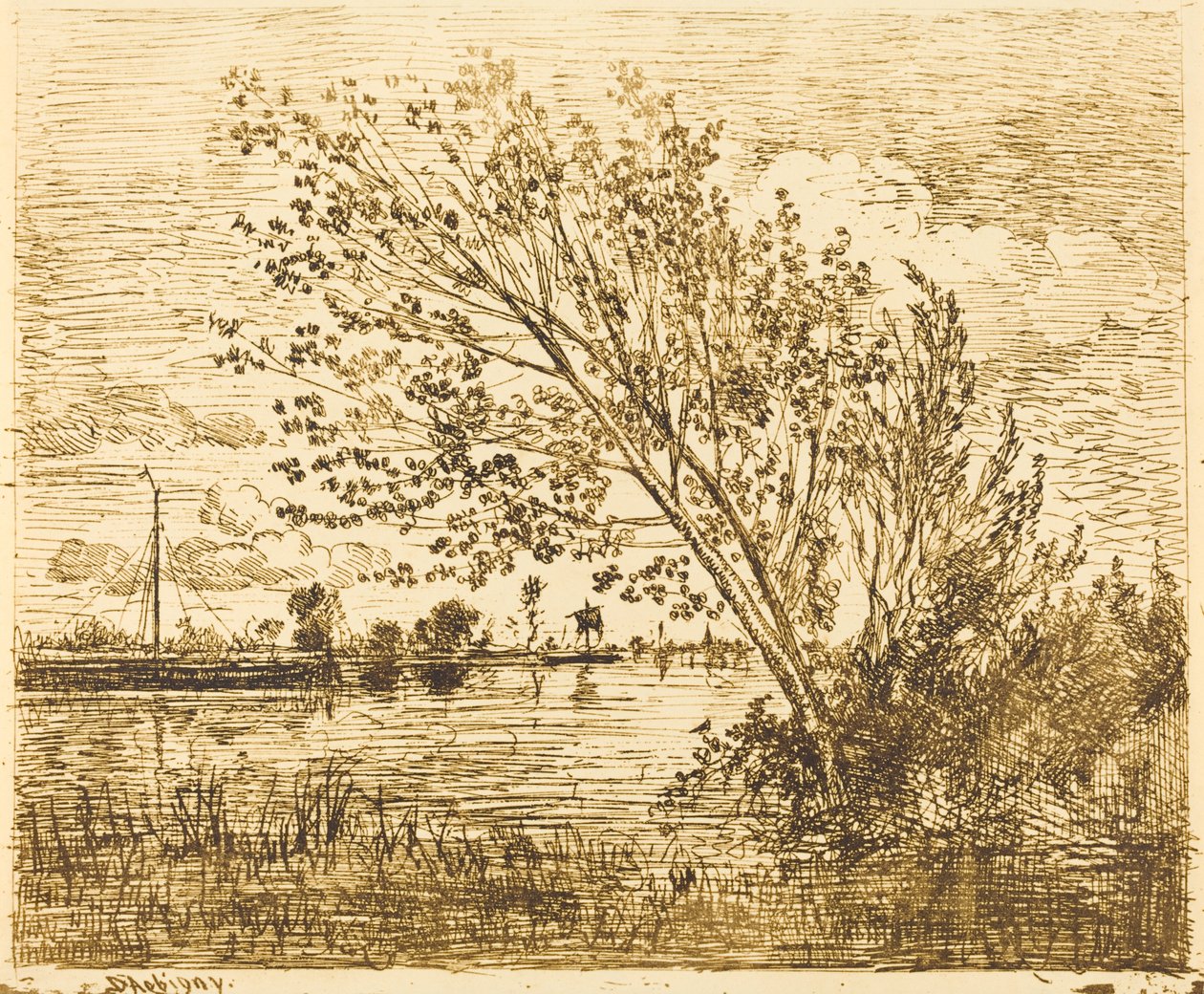 Stoisko Olch autorstwa Charles Francois Daubigny