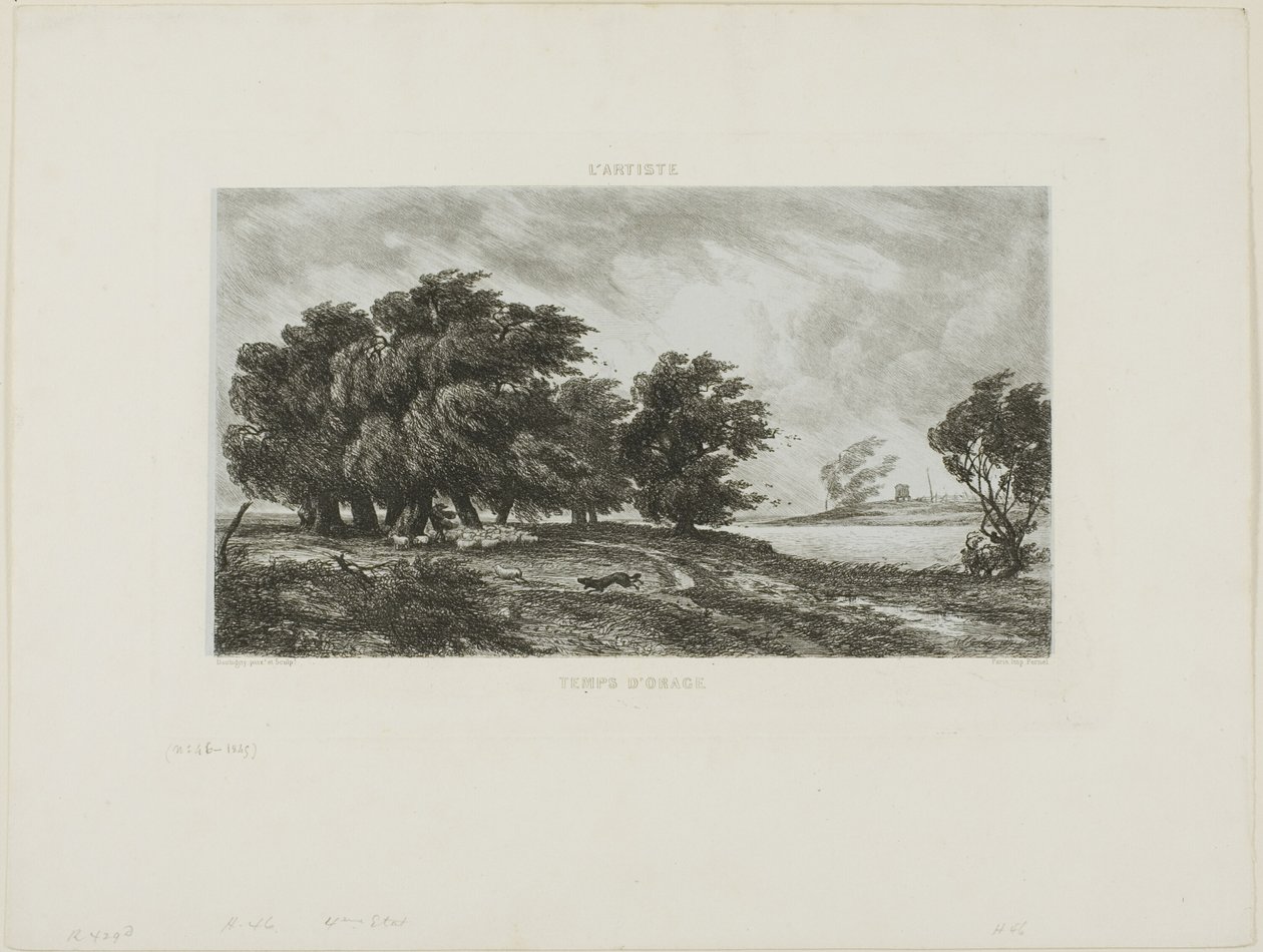 Burzowa pogoda autorstwa Charles Francois Daubigny