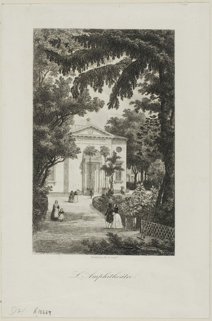 Amfiteatr Jardin des Plantes autorstwa Charles Francois Daubigny