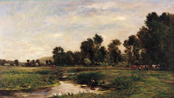 Dolina Arków, Seine-Maritime autorstwa Charles Francois Daubigny