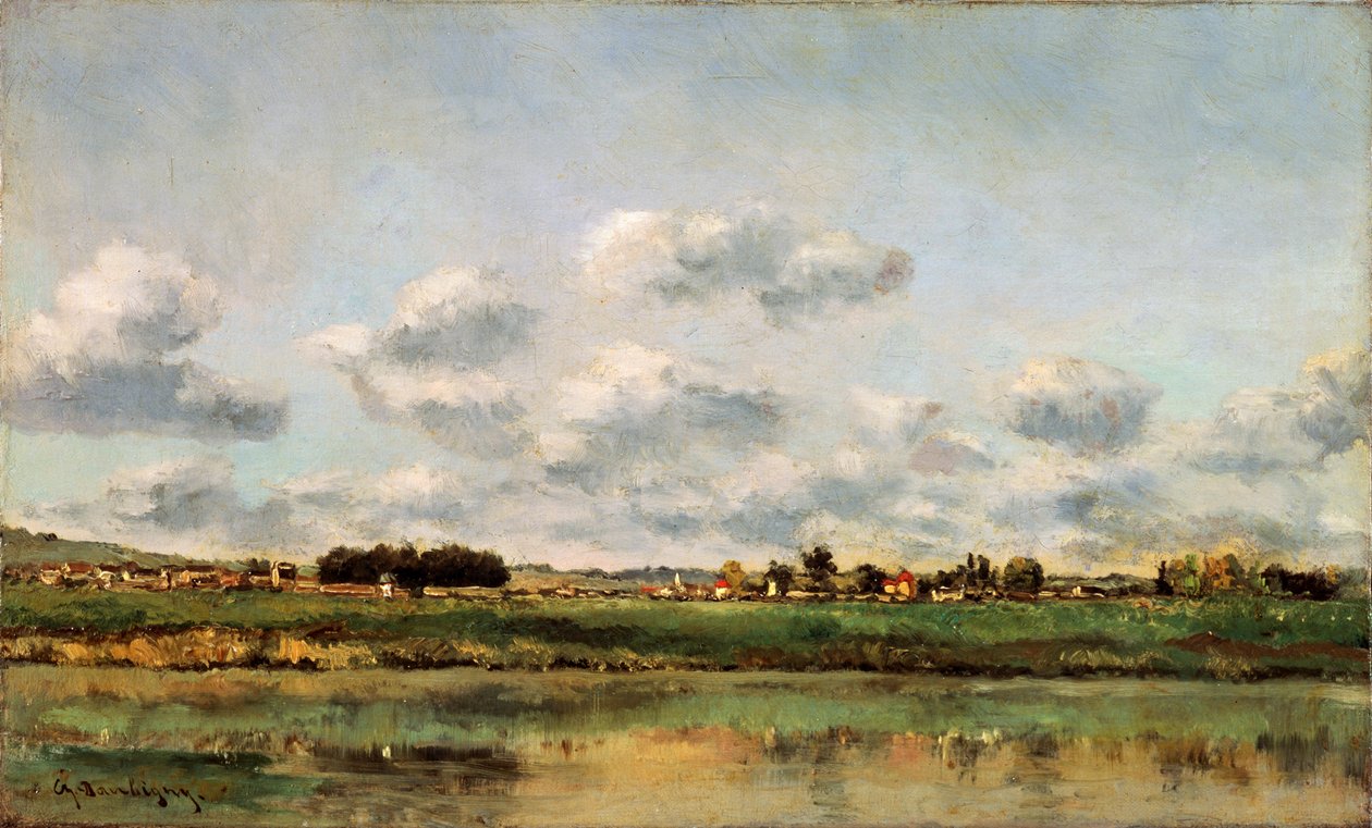 Brzegi Oise, 1859. autorstwa Charles Francois Daubigny