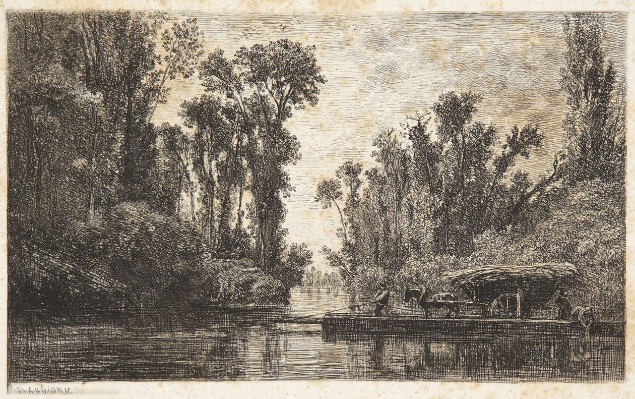 Prom w Bezons autorstwa Charles Francois Daubigny