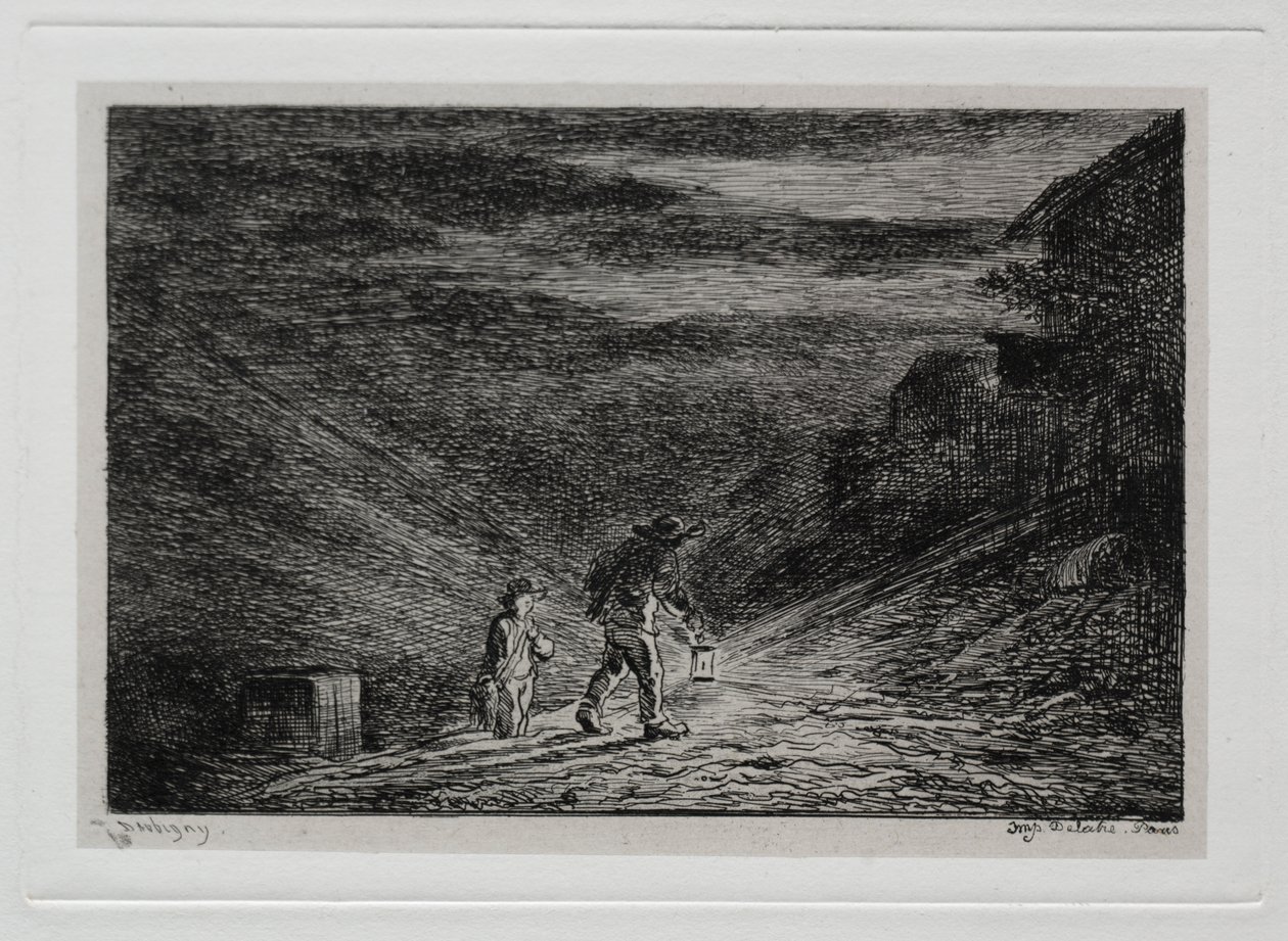 Rejs statkiem: poszukiwanie karczmy autorstwa Charles Francois Daubigny