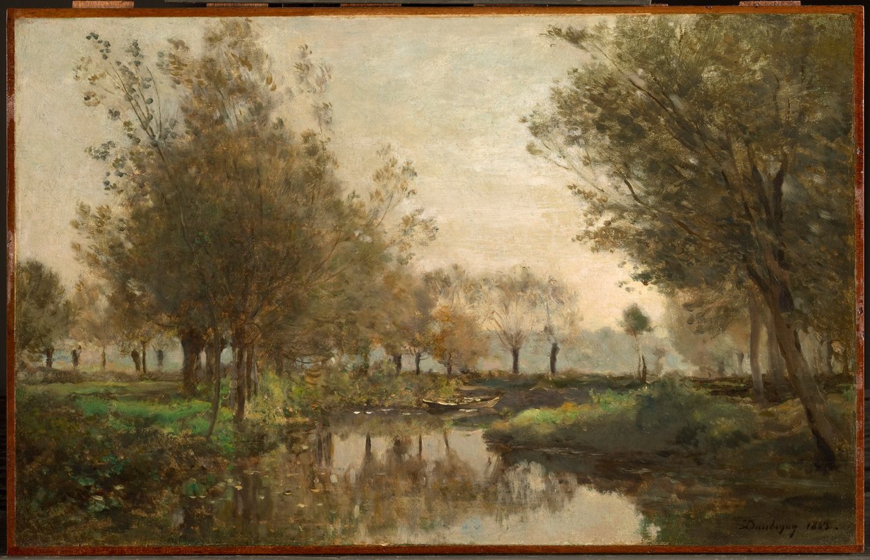 Zatoczka, 1863 autorstwa Charles Francois Daubigny
