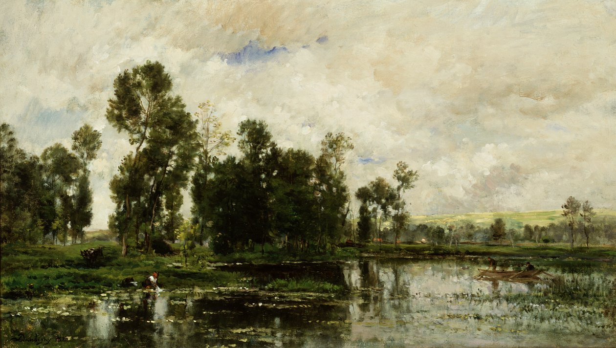 Krawędź stawu autorstwa Charles Francois Daubigny
