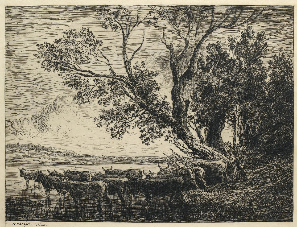 Ford, 1865 autorstwa Charles Francois Daubigny