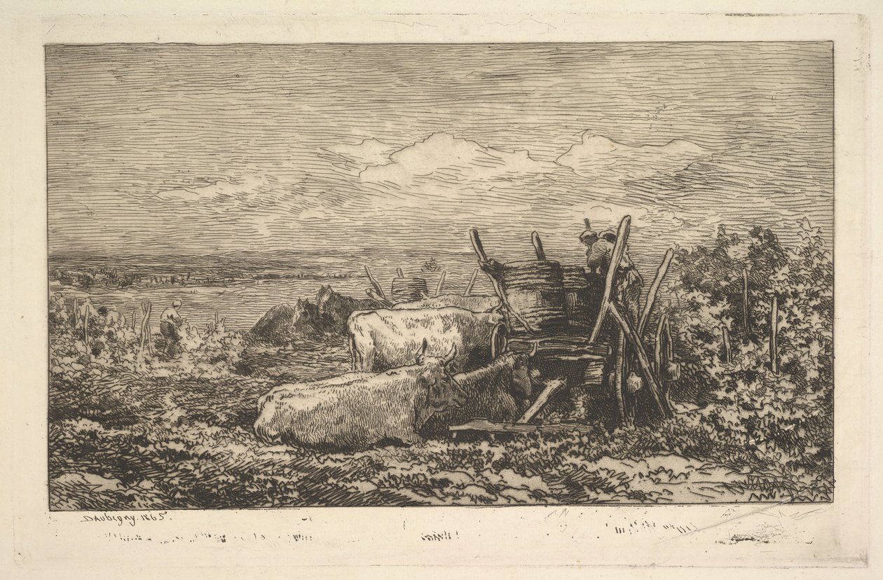 Pamiątka żniwna Morvana, 1865. autorstwa Charles Francois Daubigny